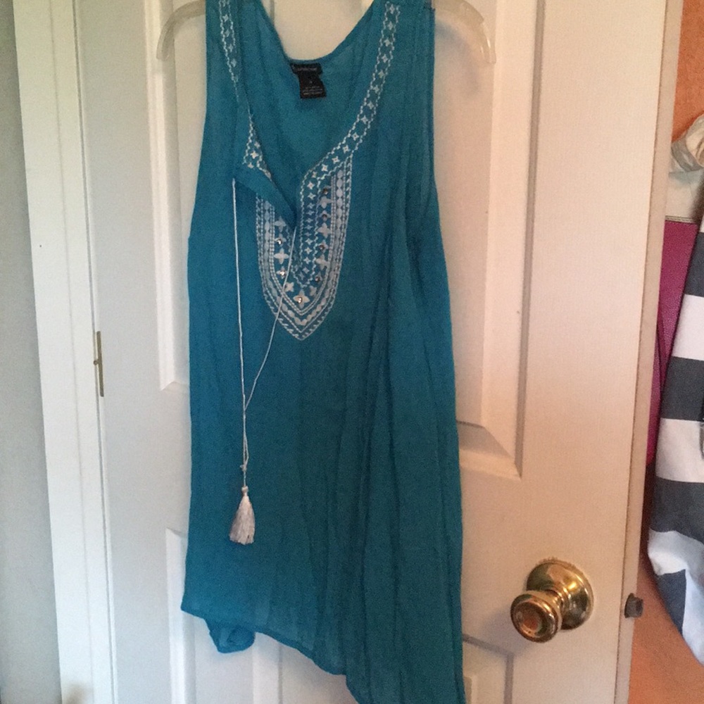 Blue tank top